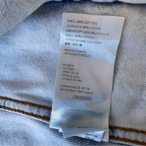 We The Free Distressed Light Blue Jean Jacket - Picture 8 of 10